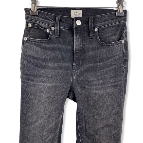 J‎ Crew Black 10” High Rise Toothpick Skinny 24 - Picture 2 of 6